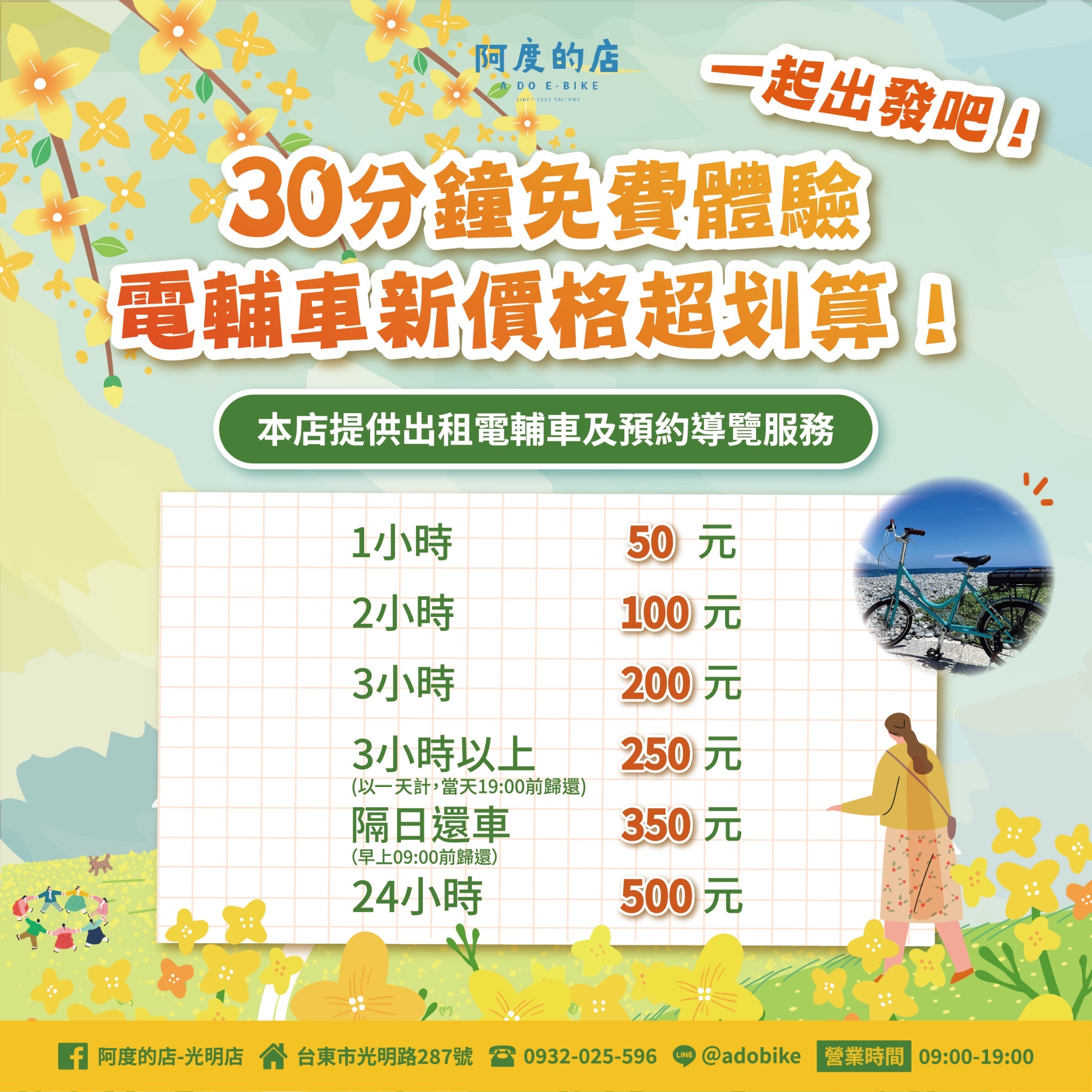 台東親子景點|鹿野龍田阿度的店:電輔車導覽綠色隧道、遠眺都蘭山與高台美景 - 第2張圖